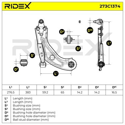 Querlenker RIDEX 273C1374 273C1374 - foto 6