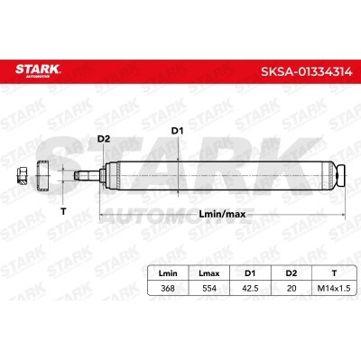 Stoßdämpfer Stark SKSA-01334314 SKSA-01334314 - foto 7