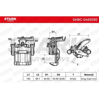 Bremssattel Stark SKBC-0461030 SKBC-0461030 - foto 6