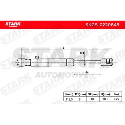 Gasfeder, Koffer-/Laderaum Stark SKGS-0220849 SKGS-0220849 - foto 6