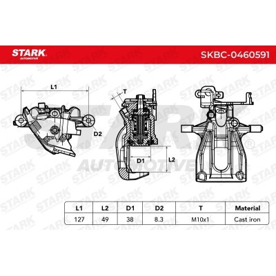 Bremssattel Stark SKBC-0460591 SKBC-0460591 - foto 9