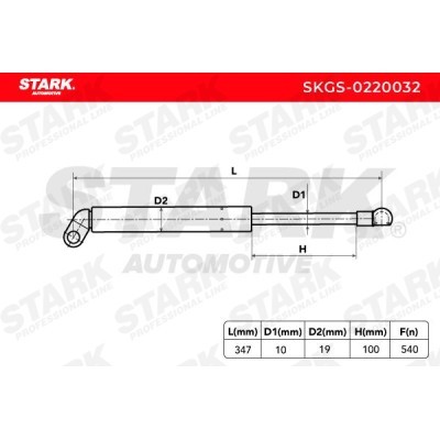 Gasfeder, Koffer-/Laderaum Stark SKGS-0220032 SKGS-0220032 - foto 3
