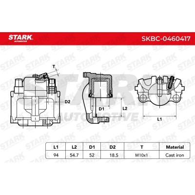 Bremssattel Stark SKBC-0460417 SKBC-0460417 - foto 6
