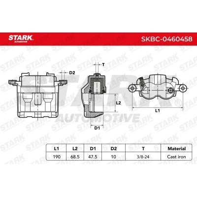 Bremssattel Stark SKBC-0460458 SKBC-0460458 - foto 5