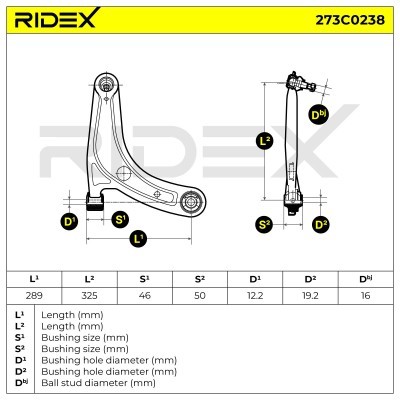 Querlenker RIDEX 273C0238 273C0238 - foto 6