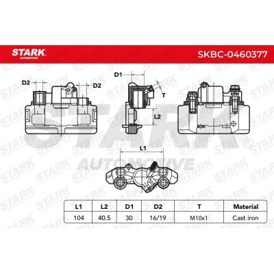 Bremssattel Stark SKBC-0460377 SKBC-0460377 - foto 9