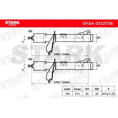 Stoßdämpfer Stark SKSA-0132736 SKSA-0132736 - foto 4