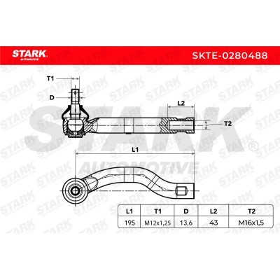 Spurstangenkopf Stark SKTE-0280488 SKTE-0280488 - foto 8