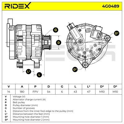 Generator RIDEX 4G0489 4G0489 - foto 7
