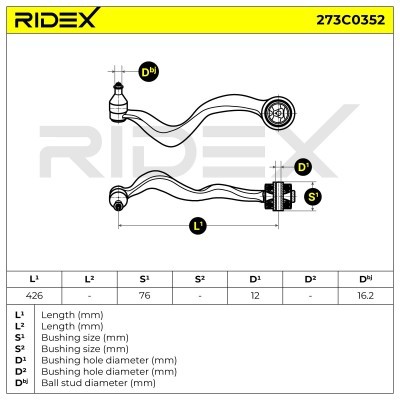 Querlenker RIDEX 273C0352 273C0352 - foto 7
