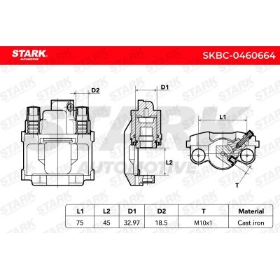 Bremssattel Stark SKBC-0460664 SKBC-0460664 - foto 6