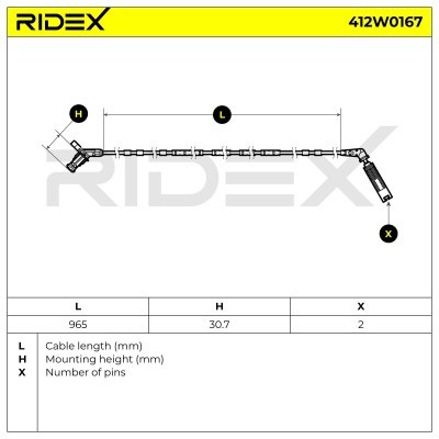 ABS Sensor RIDEX 412W0167 412W0167 - foto 7