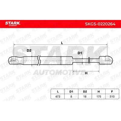Gasfeder, Koffer-/Laderaum Stark SKGS-0220264 SKGS-0220264 - foto 5