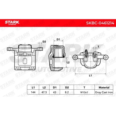 Bremssattel Stark SKBC-0461214 SKBC-0461214 - foto 6