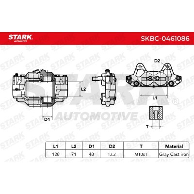 Bremssattel Stark SKBC-0461086 SKBC-0461086 - foto 6