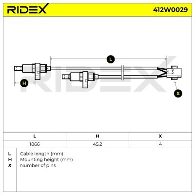 ABS Sensor RIDEX 412W0029 412W0029 - foto 6