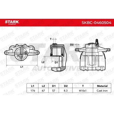 Bremssattel Stark SKBC-0460504 SKBC-0460504 - foto 6
