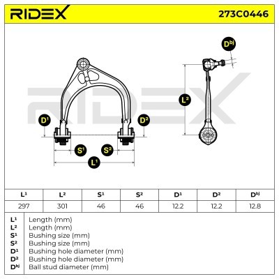 Querlenker RIDEX 273C0446 273C0446 - foto 8