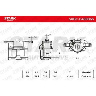 Bremssattel Stark SKBC-0460866 SKBC-0460866 - foto 5