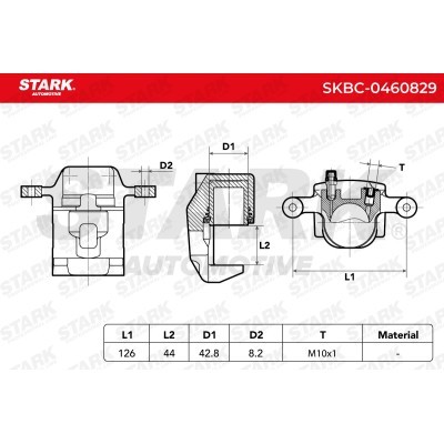 Bremssattel Stark SKBC-0460829 SKBC-0460829 - foto 6
