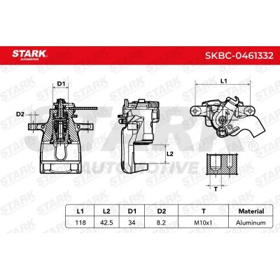 Bremssattel Stark SKBC-0461332 SKBC-0461332 - foto 5