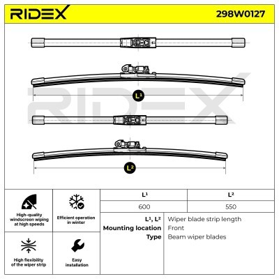Wischblatt RIDEX 298W0127 298W0127 - foto 5