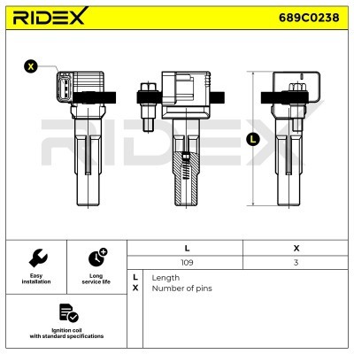 Zündspule RIDEX 689C0238 689C0238 - foto 4