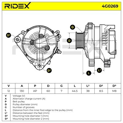 Generator RIDEX 4G0269 4G0269 - foto 7