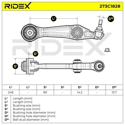 Querlenker RIDEX 273C1828 273C1828 - foto 7