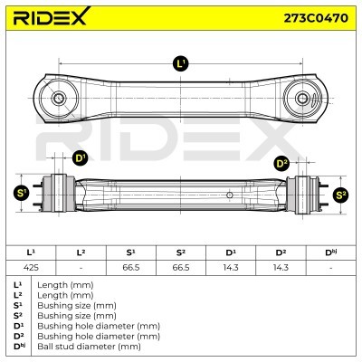 Querlenker RIDEX 273C0470 273C0470 - foto 10