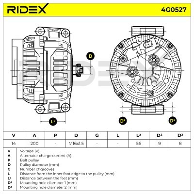 Generator RIDEX 4G0527 4G0527 - foto 7