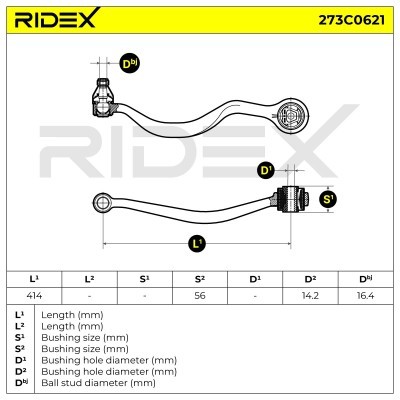 Querlenker RIDEX 273C0621 273C0621 - foto 5