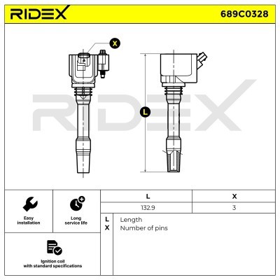 Zündspule RIDEX 689C0328 689C0328 - foto 5