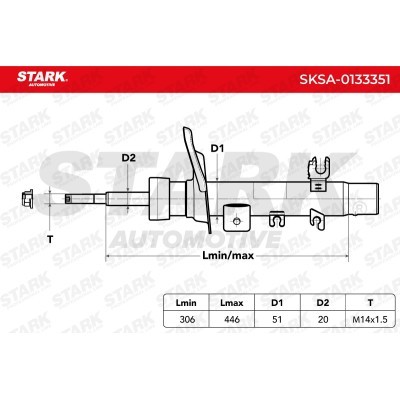 Stoßdämpfer Stark SKSA-0133351 SKSA-0133351 - foto 2
