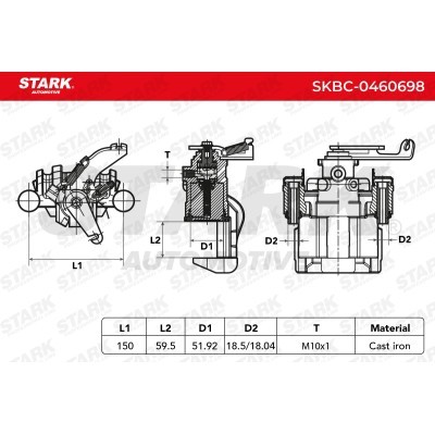 Bremssattel Stark SKBC-0460698 SKBC-0460698 - foto 5