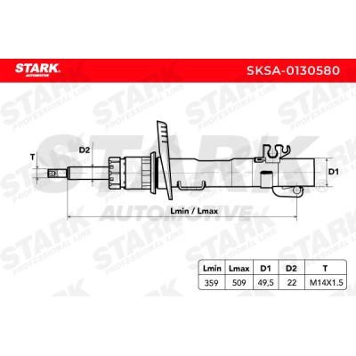 Stoßdämpfer Stark SKSA-0130580 SKSA-0130580 - foto 3