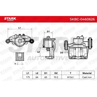 Bremssattel Stark SKBC-0460626 SKBC-0460626 - foto 3