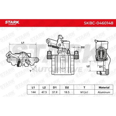 Bremssattel Stark SKBC-0460148 SKBC-0460148 - foto 3