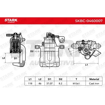 Bremssattel Stark SKBC-0460007 SKBC-0460007 - foto 4