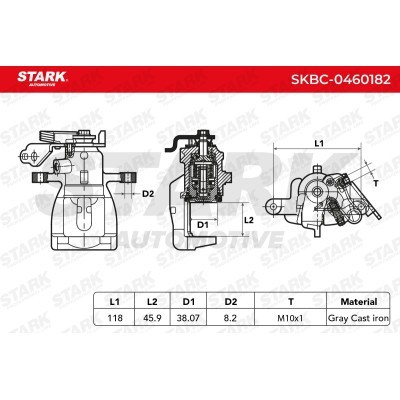 Bremssattel Stark SKBC-0460182 SKBC-0460182 - foto 5