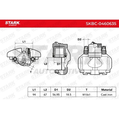 Bremssattel Stark SKBC-0460635 SKBC-0460635 - foto 7