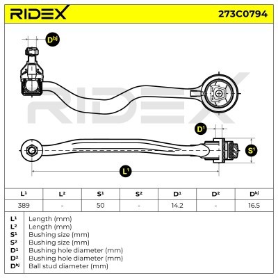 Querlenker RIDEX 273C0794 273C0794 - foto 6
