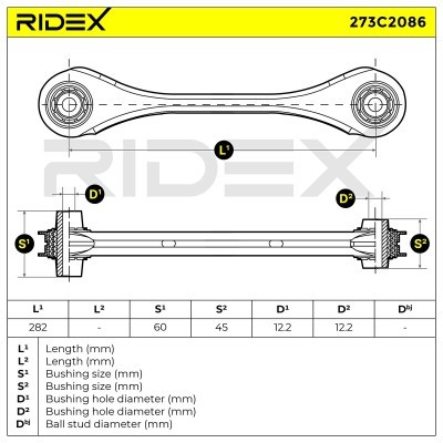 Querlenker RIDEX 273C2086 273C2086 - foto 7