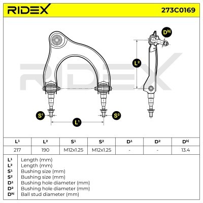 Querlenker RIDEX 273C0169 273C0169 - foto 3