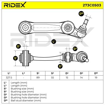 Querlenker RIDEX 273C0503 273C0503 - foto 9