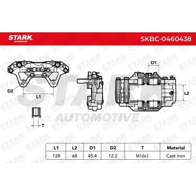 Bremssattel Stark SKBC-0460438 SKBC-0460438 - foto 6