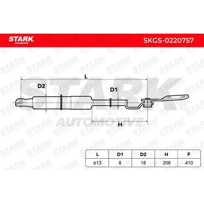 Gasfeder, Koffer-/Laderaum Stark SKGS-0220757 SKGS-0220757 - foto 5
