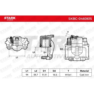 Bremssattel Stark SKBC-0460615 SKBC-0460615 - foto 6