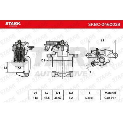 Bremssattel Stark SKBC-0460028 SKBC-0460028 - foto 3