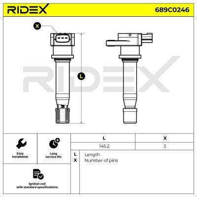 Zündspule RIDEX 689C0246 689C0246 - foto 4